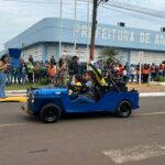 Desfile cívico-militar abre programação de aniversário de 77 anos de Amambai
