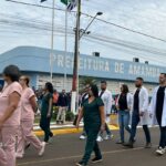Desfile cívico-militar abre programação de aniversário de 77 anos de Amambai