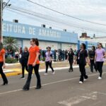 Desfile cívico-militar abre programação de aniversário de 77 anos de Amambai