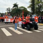 Desfile cívico-militar abre programação de aniversário de 77 anos de Amambai