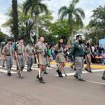 Desfile cívico-militar abre programação de aniversário de 77 anos de Amambai