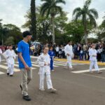 Desfile cívico-militar abre programação de aniversário de 77 anos de Amambai