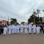 Desfile cívico-militar abre programação de aniversário de 77 anos de Amambai