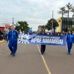 Desfile cívico-militar abre programação de aniversário de 77 anos de Amambai