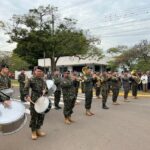 Desfile cívico-militar abre programação de aniversário de 77 anos de Amambai