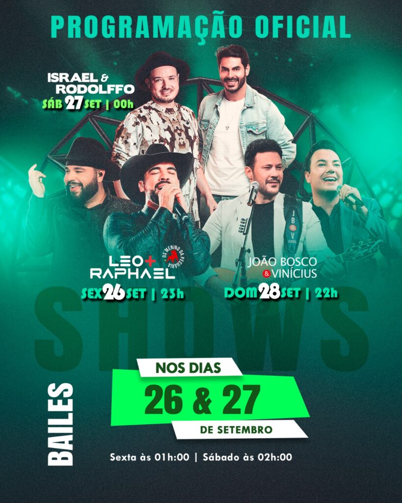 Expobai 2025: programação reúne palestras, shows, rodeios e comemorações dos 77 anos de Amambai