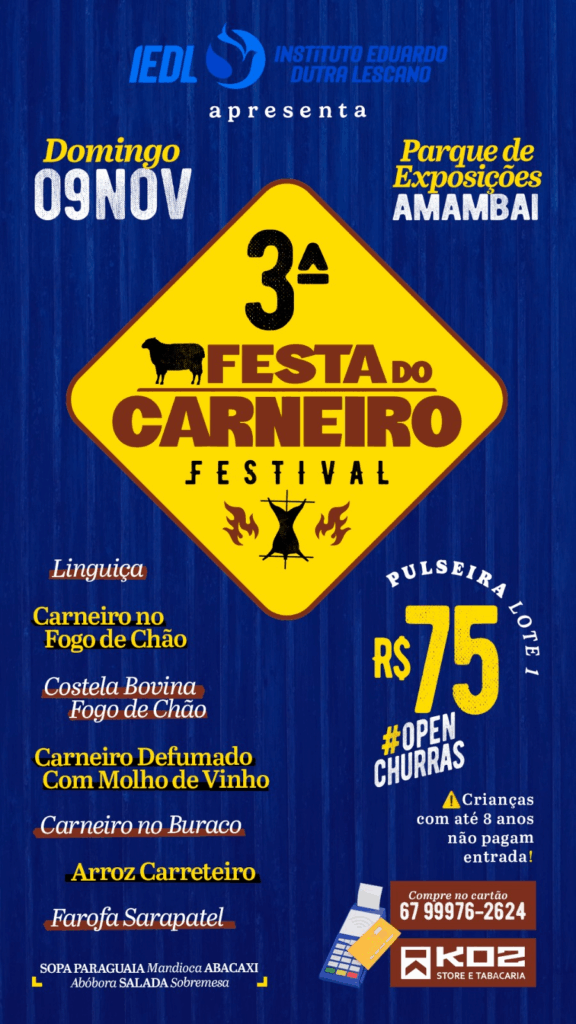 3ª Festa do Carneiro acontece no Parque de Exposições de Amambai