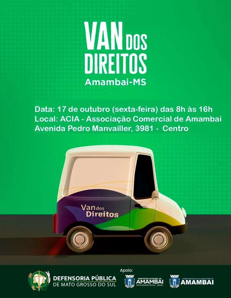 Amambai recebe grande ação social com atendimentos jurídicos gratuitos no dia 17 de outubro Amambai recebe grande ação social com atendimentos jurídicos gratuitos no dia 17 de outubro