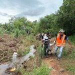 Prefeitura de Amambai realiza ação conjunta para interromper acesso irregular e limpar margens do Córrego Areião