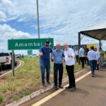 Governador Eduardo Riedel lança início da pavimentação da MS-289 em Amambai Governador Eduardo Riedel lança início da pavimentação da MS-289 em Amambai