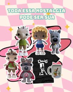 Ateliê Mach & Rock lança Rifa Retrô com kit exclusivo inspirado em Doug Funnie