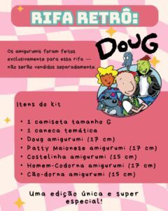 Ateliê Mach & Rock lança Rifa Retrô com kit exclusivo inspirado em Doug Funnie