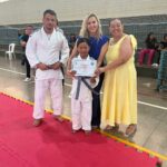 Prefeitura de Amambai realiza entrega de faixas a alunos do judô da Vila Cristina e da Aldeia Limão Verde