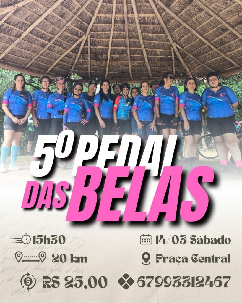 Amambai terá fim de semana esportivo com 5º Pedal das Belas e Desafio ACA Mulher