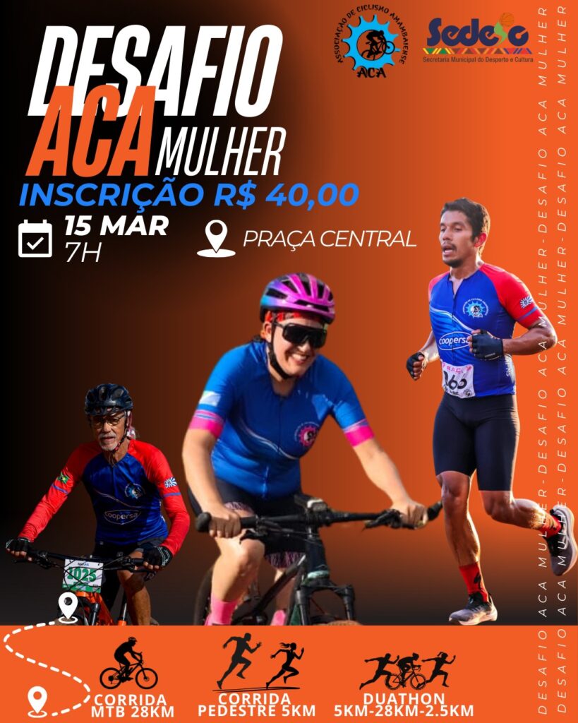 Amambai terá fim de semana esportivo com 5º Pedal das Belas e Desafio ACA Mulher