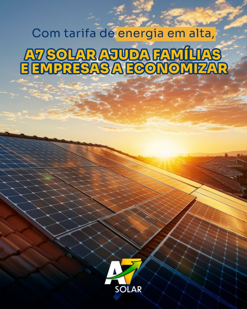 Enquanto a energia sobe, a A7 Solar transforma gasto em economia