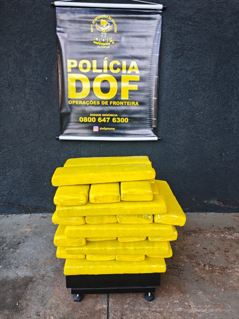 DOF prende mulher com droga que seguia para o Rio Grande do Sul