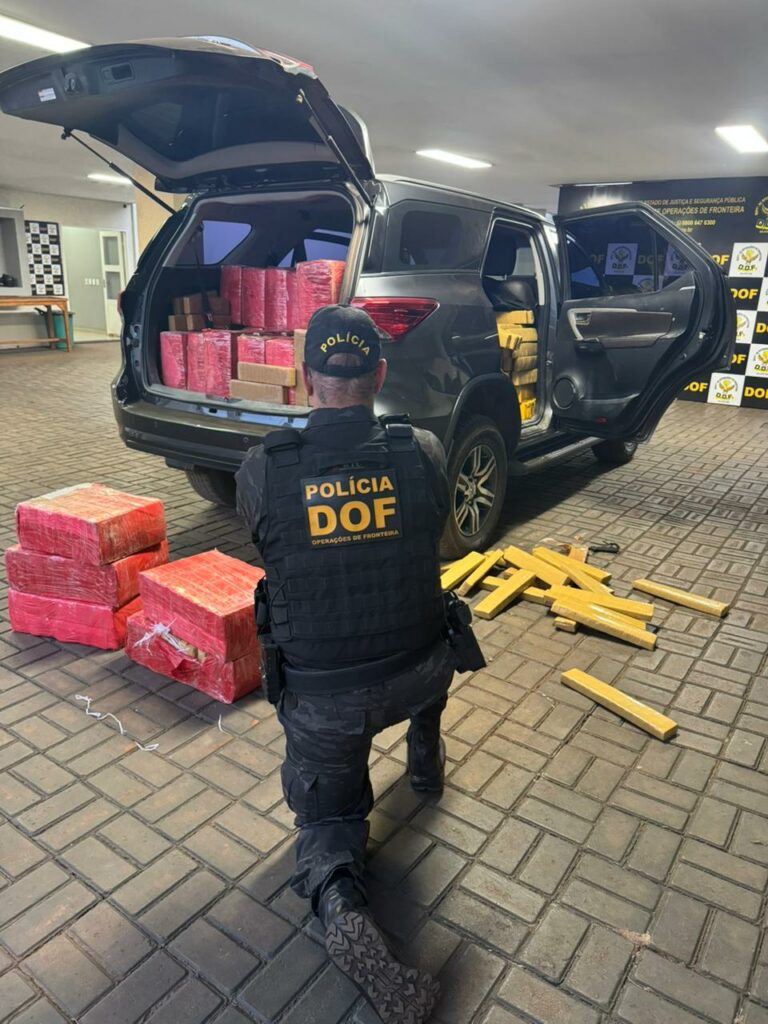 DOF apreende 1,5 tonelada de maconha, recupera veículo roubado e recaptura foragido em Dourados