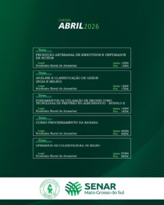 Sindicato Rural de Amambai oferece cursos gratuitos para o mês de abril em parceria com o Senar/MS Sindicato Rural de Amambai oferece cursos gratuitos para o mês de abril em parceria com o Senar/MS