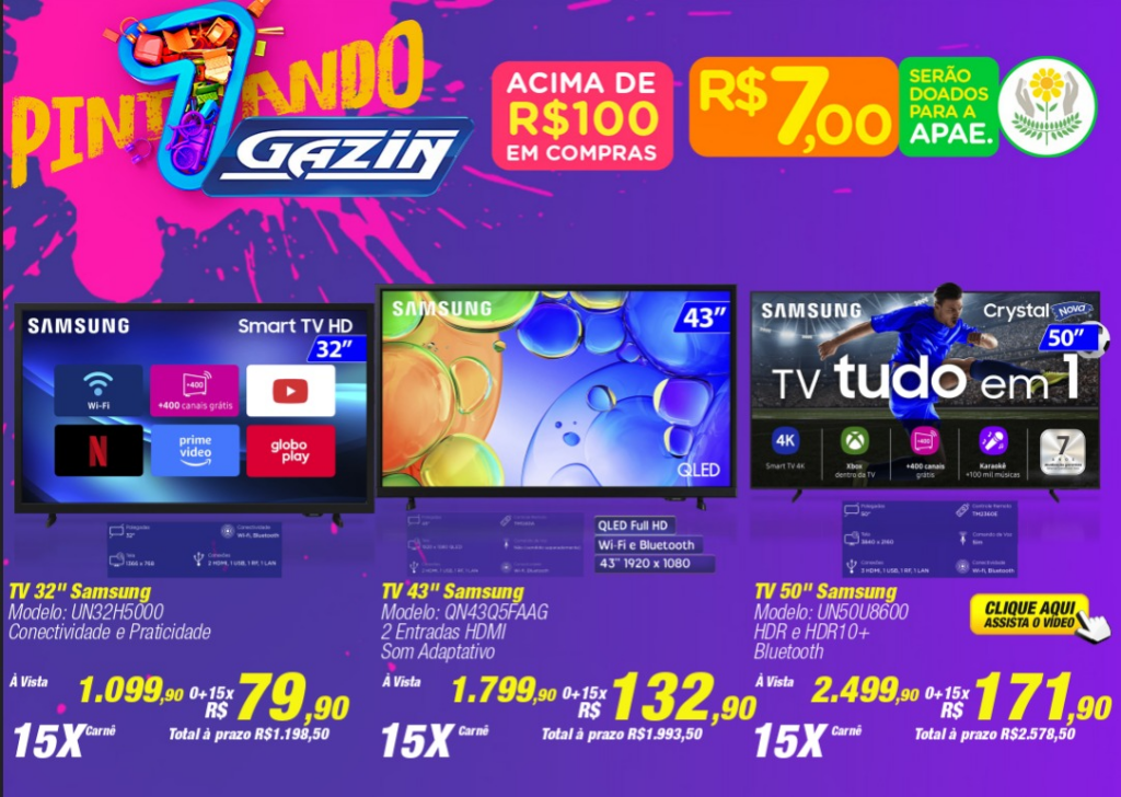 É hoje: Dia Único Gazin 7/7 tem ofertas imperdíveis em Amambai É hoje: Dia Único Gazin 7/7 tem ofertas imperdíveis em Amambai