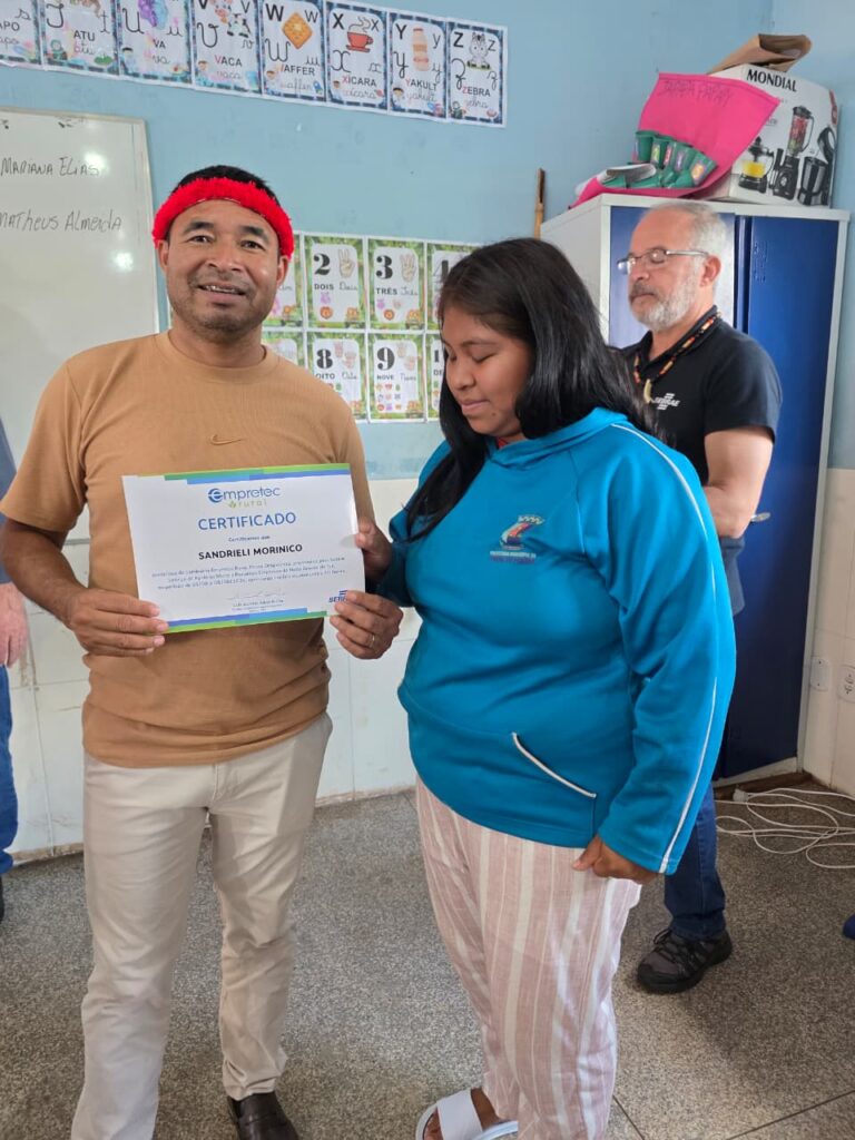 Empretec Indígena é concluído com sucesso na Aldeia Limão Verde em Amambai Empretec Indígena é concluído com sucesso na Aldeia Limão Verde em Amambai