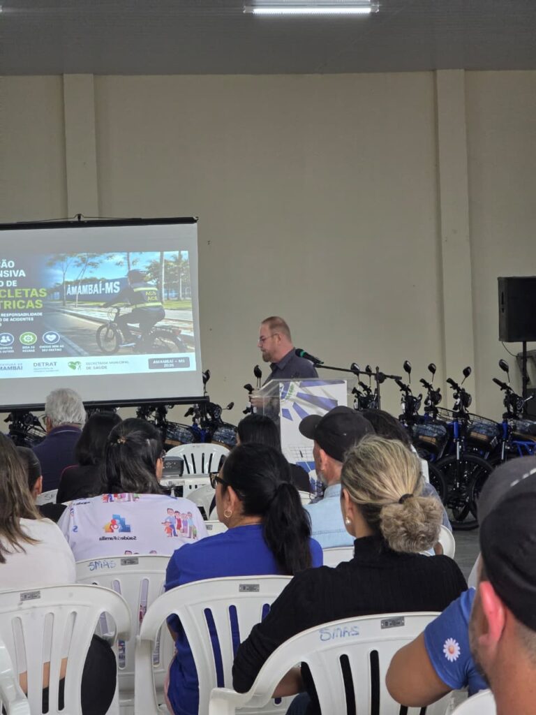 Prefeitura de Amambai entrega bicicletas elétricas para ACS e ACE