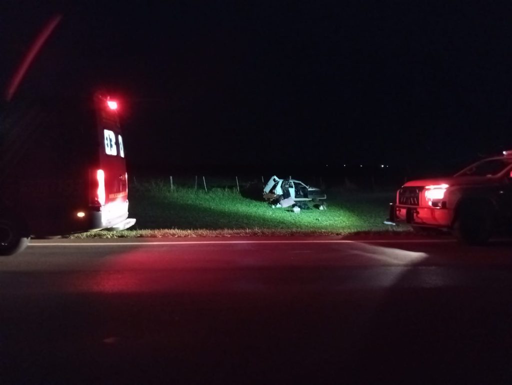 Capotamento deixa duas pessoas feridas na rodovia entre Amambai e Caarapó