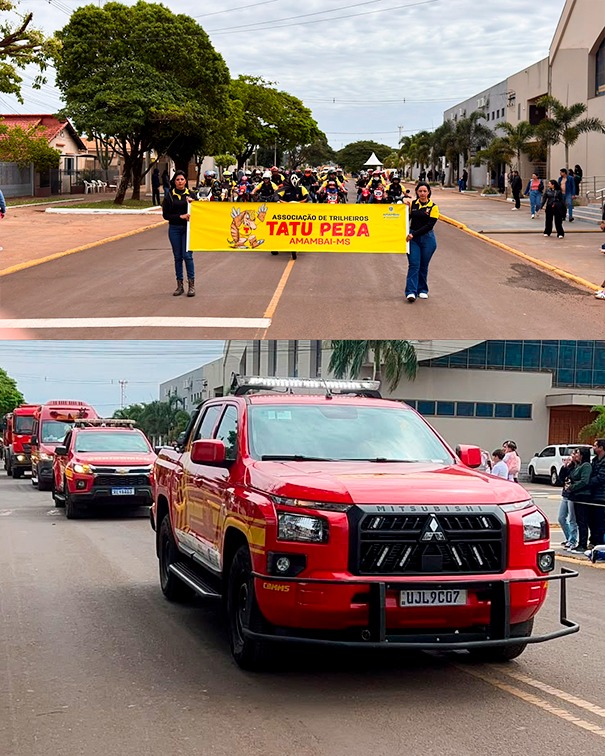 Desfile Cívico de 7 de Setembro reúne escolas, instituições, empresas e Exército em Amambai Desfile Cívico de 7 de Setembro reúne escolas, instituições, empresas e Exército em Amambai