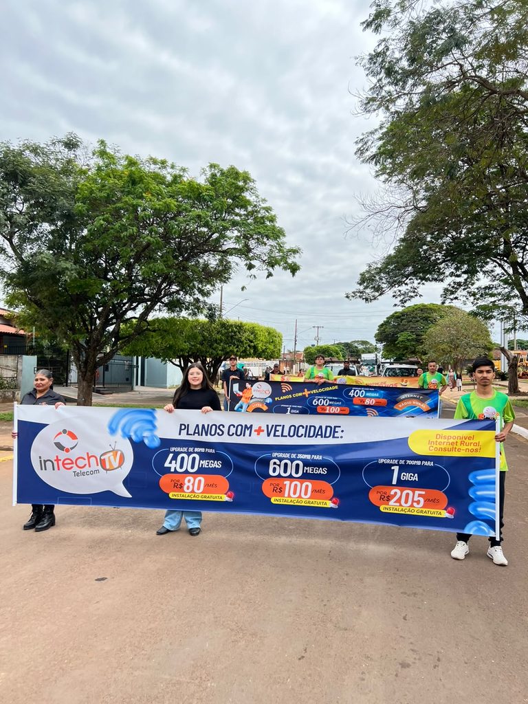Intech Telecom TV participa do Desfile Cívico de 7 de Setembro em Amambai