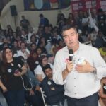 Riedel cumpre agenda em Amambai com coletiva e ato político