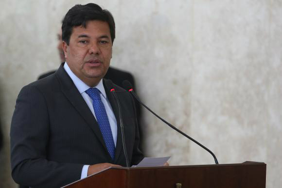 O ministro Mendonça Filho fala na cerimônia de sanção da reforma do ensino médio Antonio CruzFoto: Divulgação