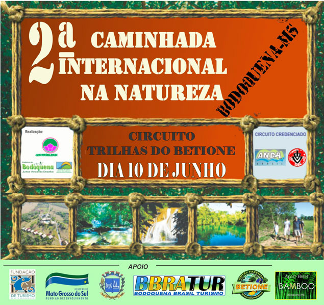 Bodoquena sedia no próximo dia 10 Caminhada Internacional da Natureza