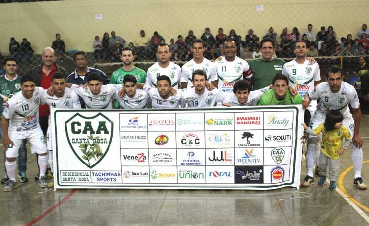 CAA/Santa Rosa de Amambai continua na disputa pela Copa Morena O CAA/Santa Rosa está na quarta fase da Copa Morena de Futsal / Foto: Moreira Produções