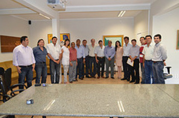 Grupo de Amambai que esteve reunido nesta semana com o governador de MS.