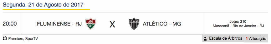 Jogo de hoje (21) – Brasileirão – 21ª rodada