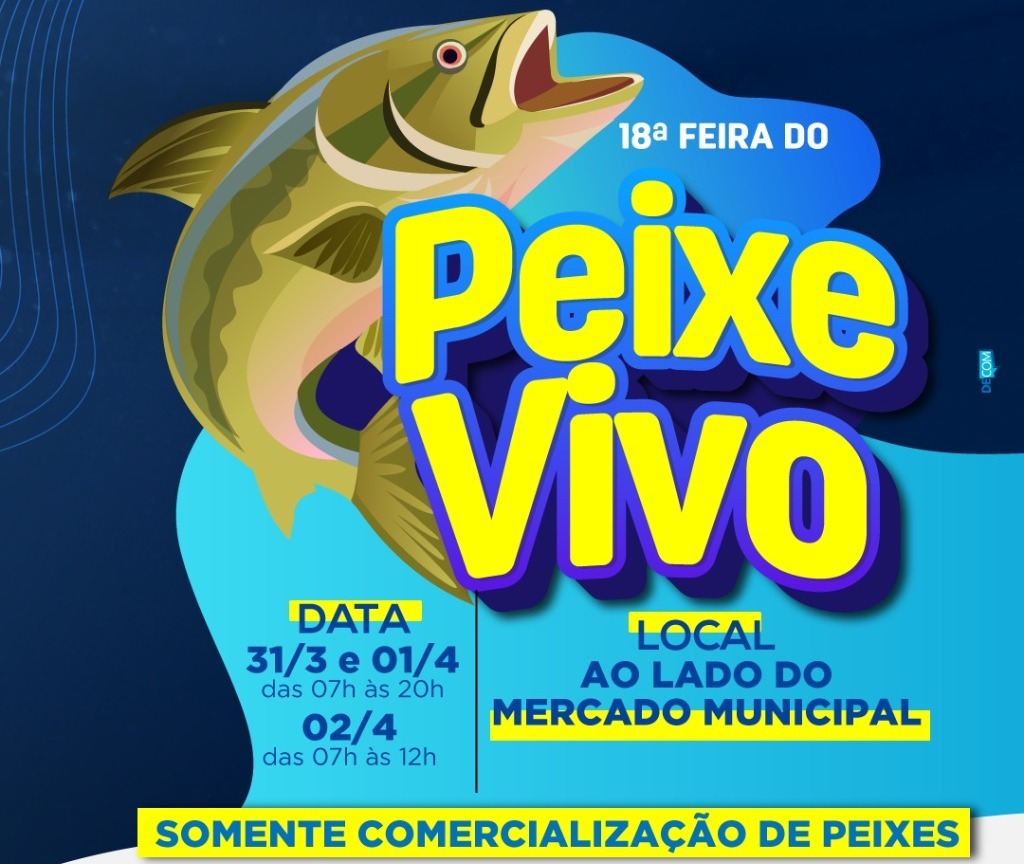 18ª Feira do Peixe Vivo acontece dia 31 de março e 2 de abril, em Amambai Ilustração: Decom