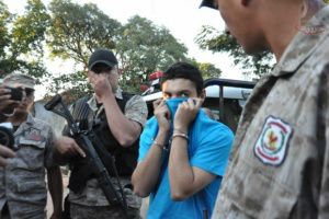 Dhionatan Celestrino foi preso em Pedro Juan Caballero, no Paraguai Foto: Pedro Juan News