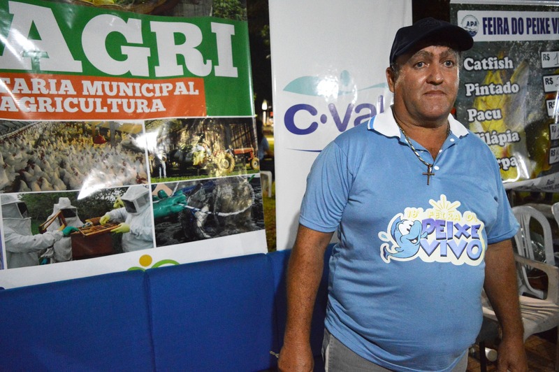 Feira do Peixe aconteceu em Amambai nos dias 17, 18 e 19 de abril Sérgio Oliveira Nunes, presidente da Associação dos Piscicultores de Amambai (APA)