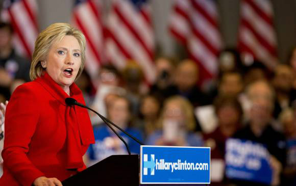 EUA: convenção dos Democratas vai oficializar candidatura de Hillary Clinton Candidata a presidência dos Estados Unidos, Hillary Clinton. Divulgação.