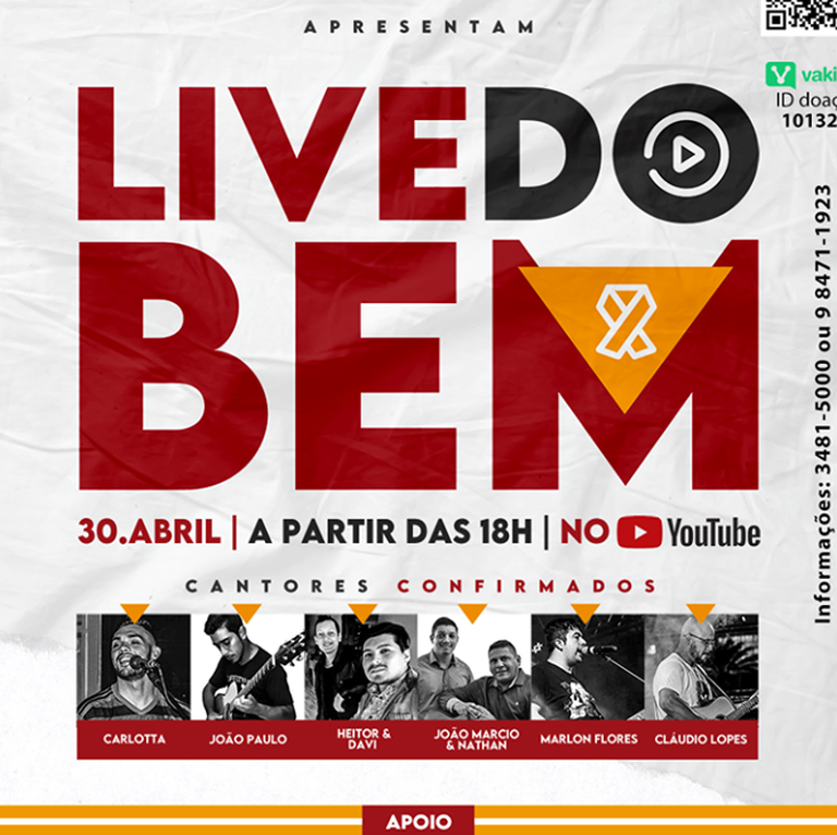 Live do Bem: empresas e músicos unem-se para ajudar famílias carentes em Amambai Foto: Divulgação