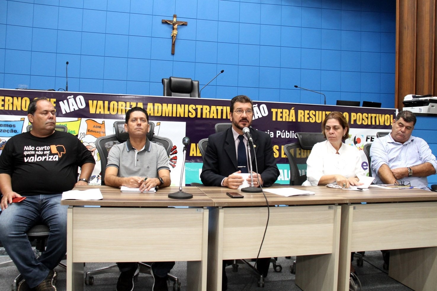 Presidente da Comissão de Educação, Cultura, Desporto, Ciência e Tecnologia, da Casa de Leis,deputado Pedro Kemp (PT), durante audiência pública / Foto: Assessoria 