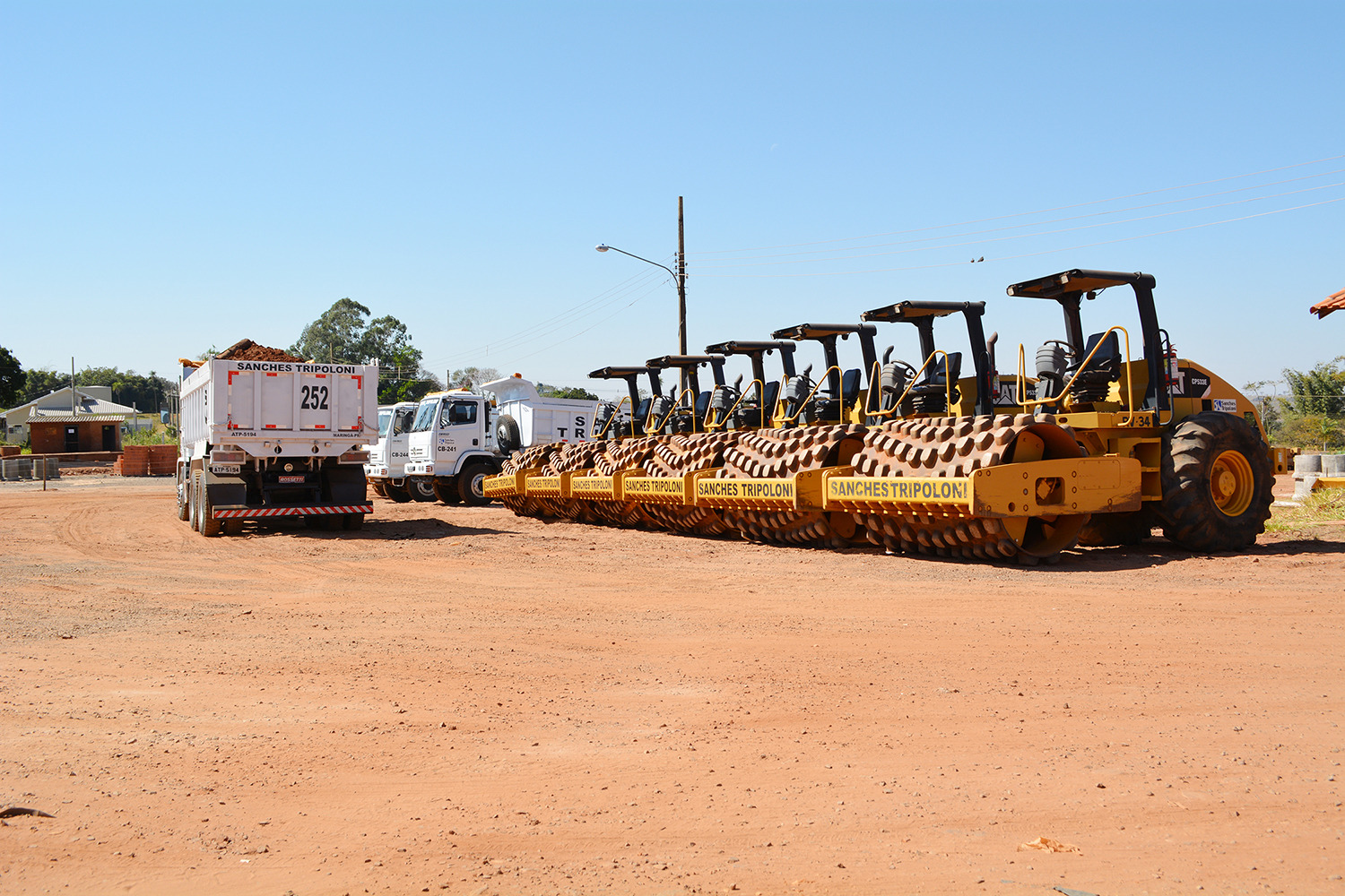 Obras do Governo Estadual na MS-156 geram emprego e renda para Amambai e região Canteiro de Obras da empresa irá ficar em Amambai / Foto: Divulgação