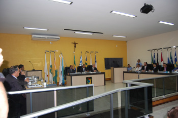 Plenário Lourino de Jesus Albuquerque, da Câmara de Vereadores de Amambai / Foto: Moreira Produções