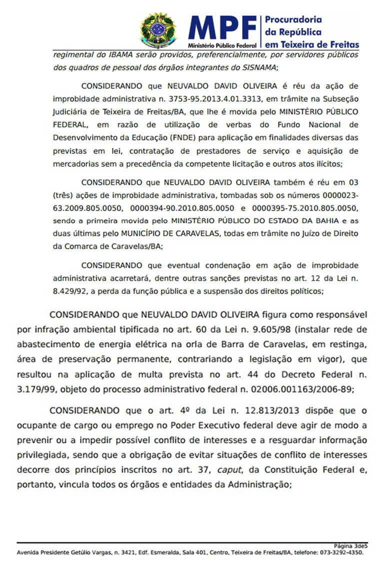 Notáveis: futuro ministro do Turismo e superintendente do Ibama são réus no STF Notáveis: futuro ministro do Turismo e superintendente do Ibama são réus no STF