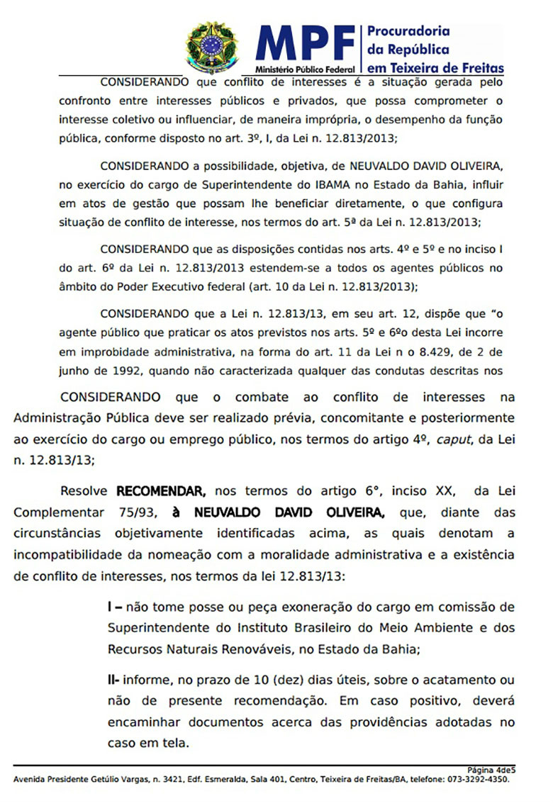 Notáveis: futuro ministro do Turismo e superintendente do Ibama são réus no STF Notáveis: futuro ministro do Turismo e superintendente do Ibama são réus no STF