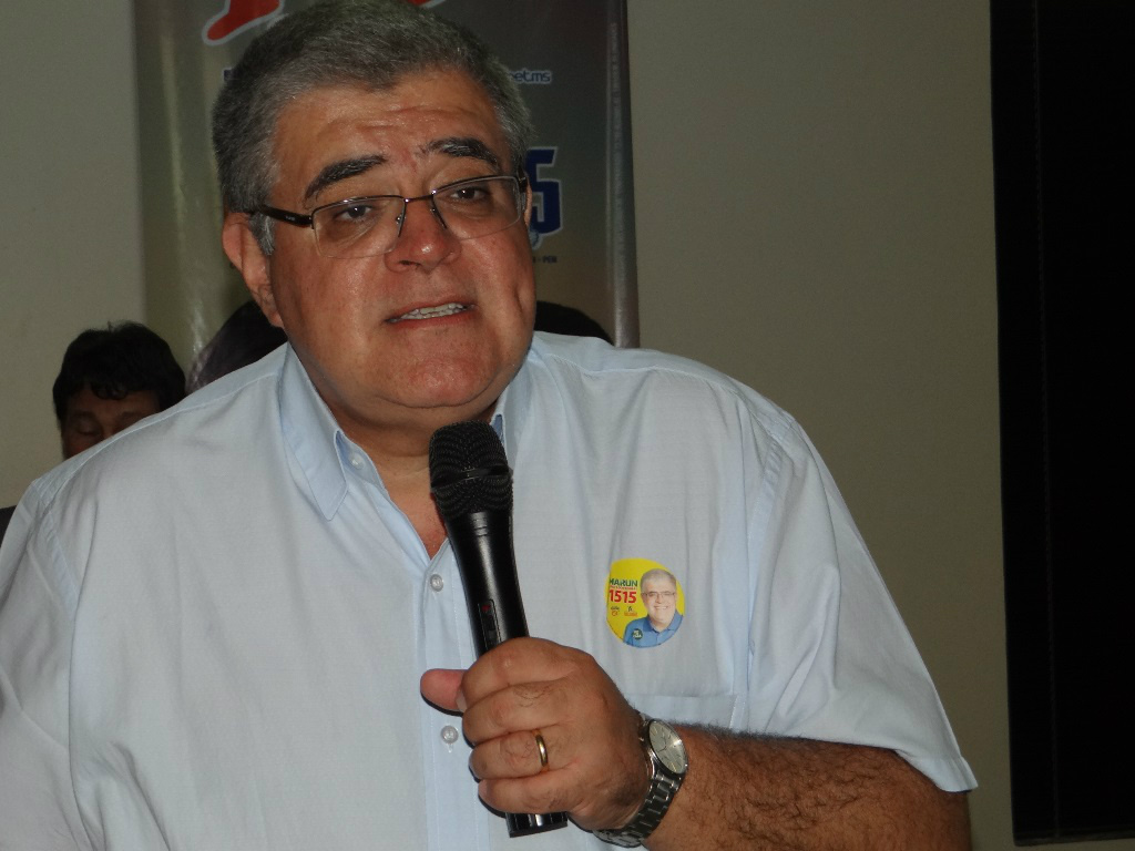Deputado Marun faz reunião política em Amambai O candidato a deputado federal, Carlos Marun (PMDB).