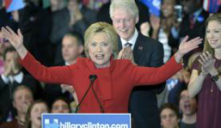 A candidatura de Hillary Clinton à Presidência dos UA foi oficializada pelo Partido Democrata.