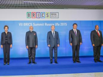 Líderes dos Brics se reúnem na cidade russa de Ufá. Roberto Stuckert Filho/PR