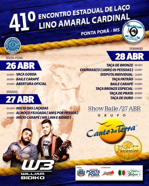 Agenda de eventos para Amambai e região
