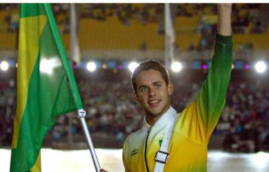 Nadador Thiago Pereira levará bandeira do Brasil na abertura do Pan